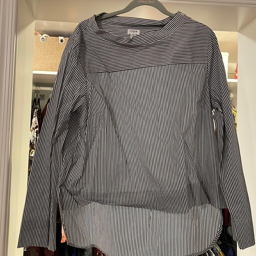 Striped J Crew top